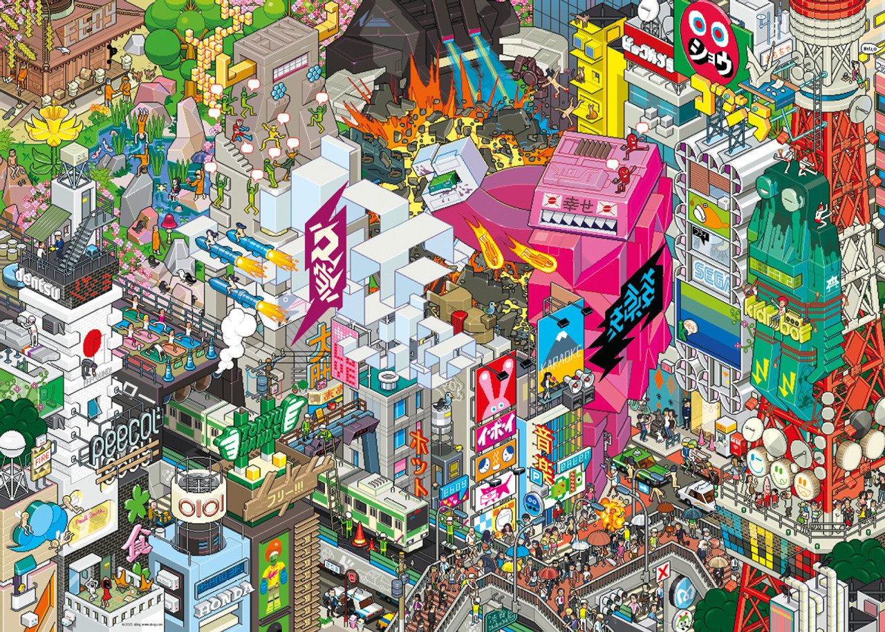 HEYE Puzzle Pixorama: Tokijské pátrání 1000 dílků