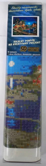 NORIMPEX Diamantové malování Dům u jezera 40x30cm