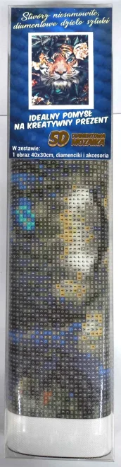 NORIMPEX Diamantové malování Ukrytý tygr 40x30cm