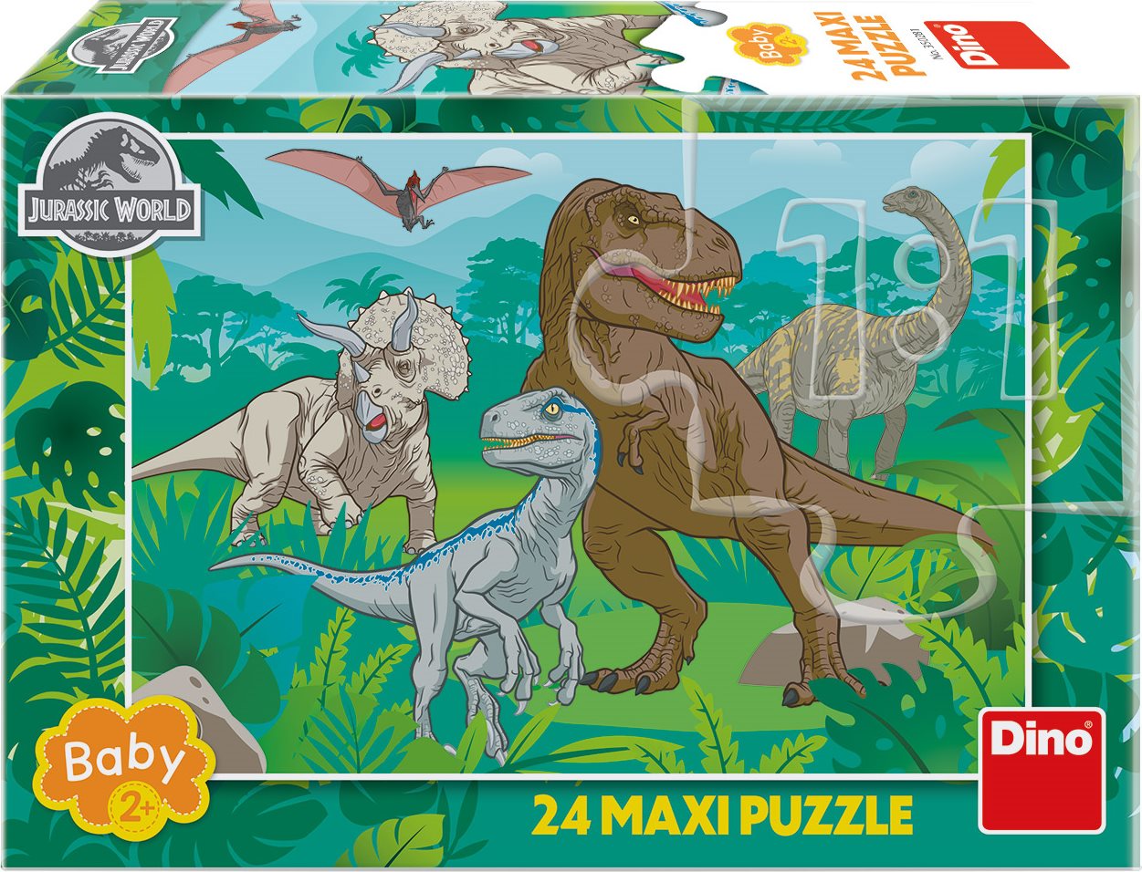 DINO Puzzle Jurský svět MAXI 24 dílků