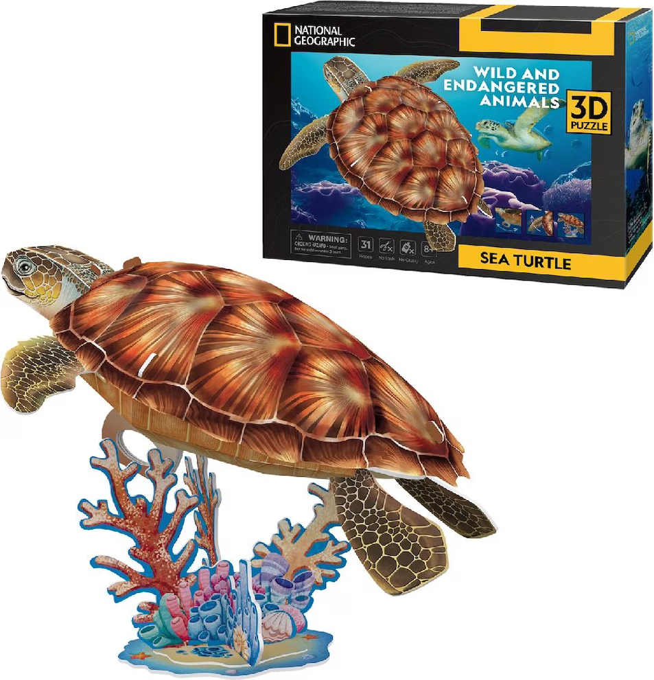 CUBICFUN 3D puzzle National Geographic: Mořská želva 31 dílků