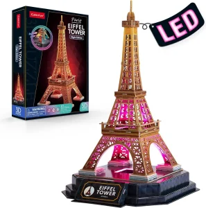 Svítící 3D puzzle Noční edice: Eiffelova věž 51 dílků