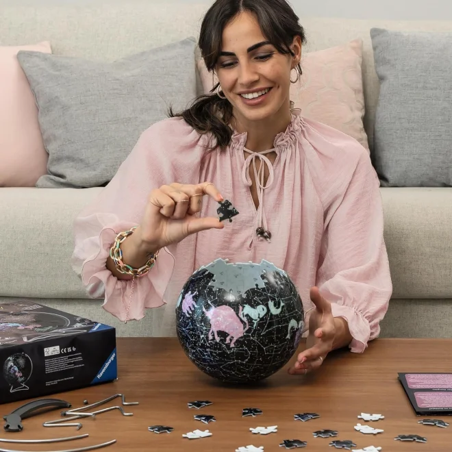 RAVENSBURGER 3D Svítící puzzleball Hvězdný globus 190 dílků