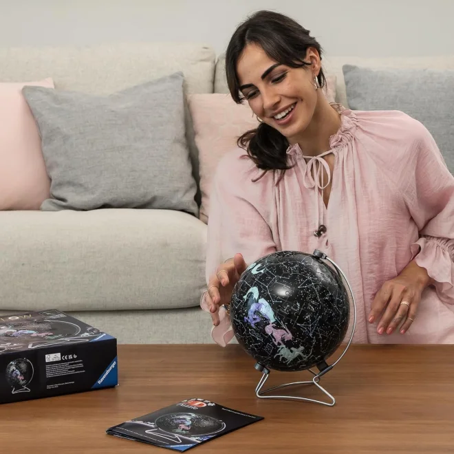 RAVENSBURGER 3D Svítící puzzleball Hvězdný globus 190 dílků