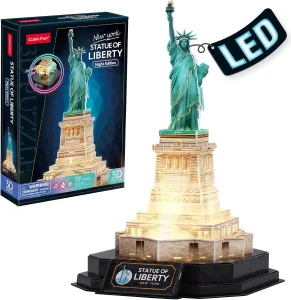 Svítící 3D puzzle Noční edice: Socha Svobody 79 dílků