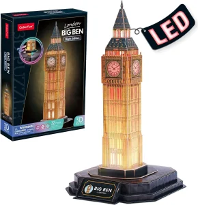 Svítící 3D puzzle Noční edice: Big Ben 32 dílků