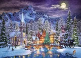 TREFL Puzzle Vánoční atmosféra 1000 dílků