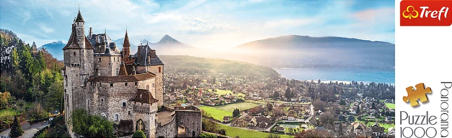 TREFL Panoramatické puzzle Hrad Menthon, Francie 1000 dílků