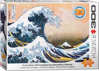 Puzzle Velká vlna Kanagawa 3D efekt XL 300 dílků