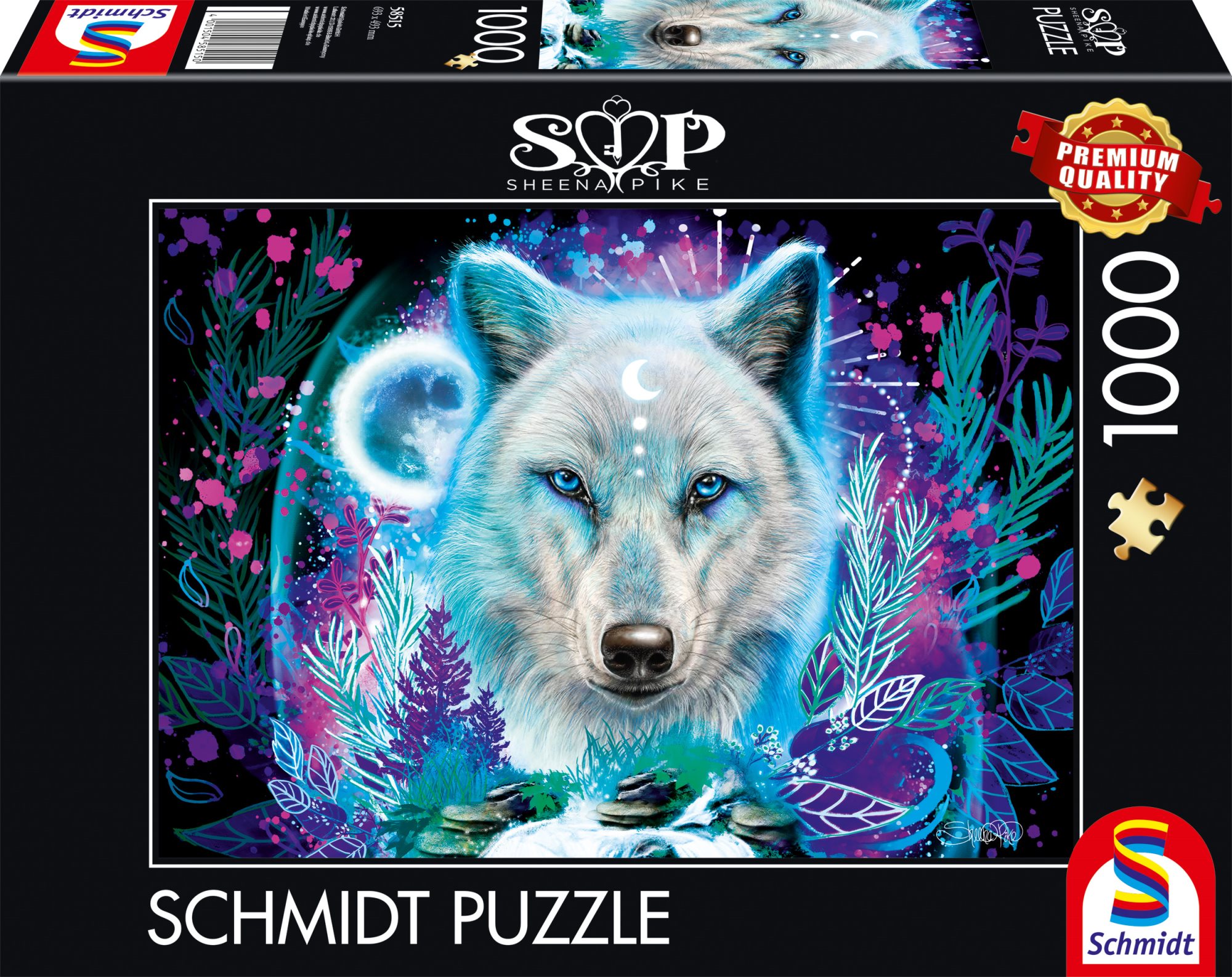 SCHMIDT Neon Polární vlk 1000 dílků