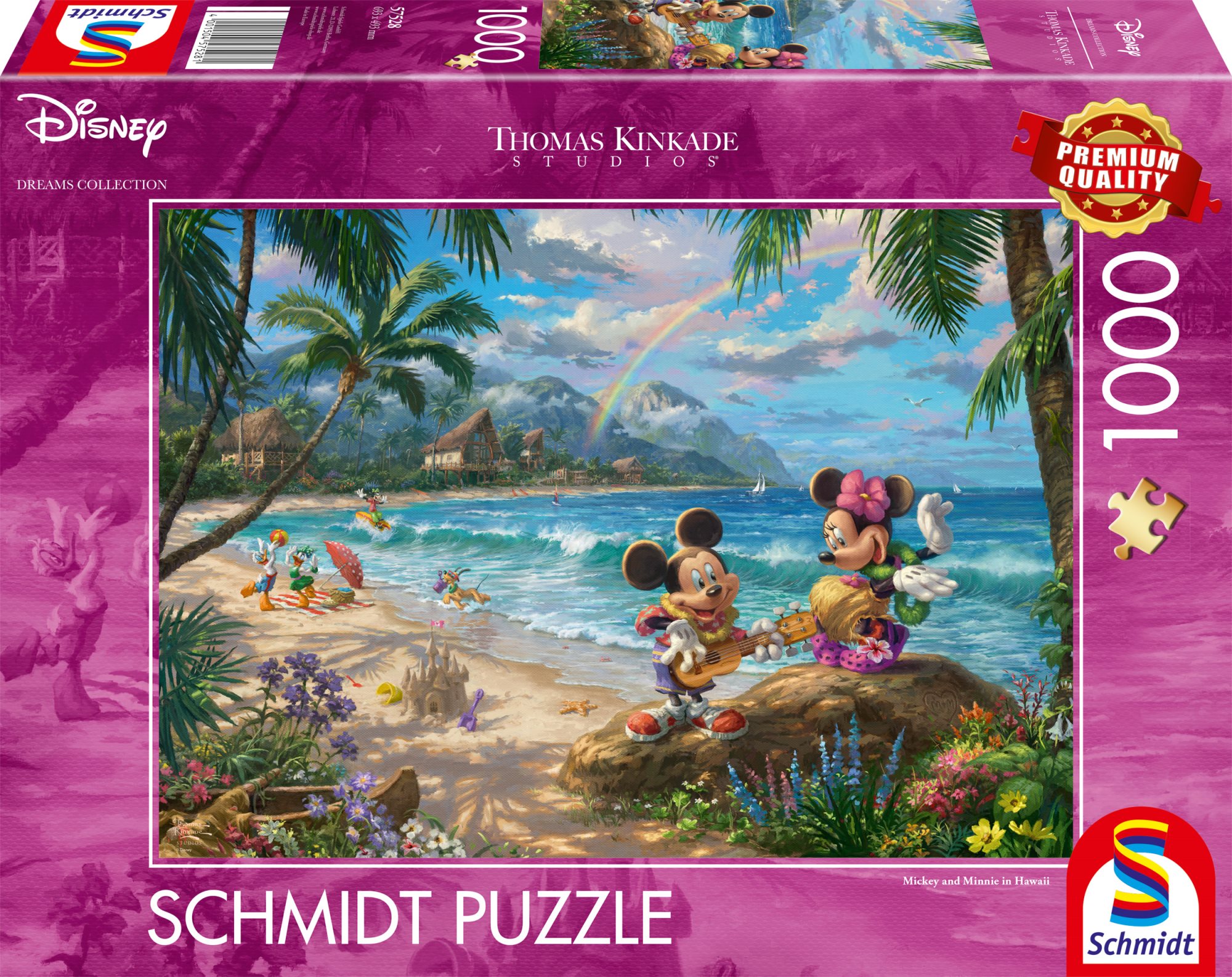 SCHMIDT Puzzle Minnie a Mickey na Hawaii 1000 dílků
