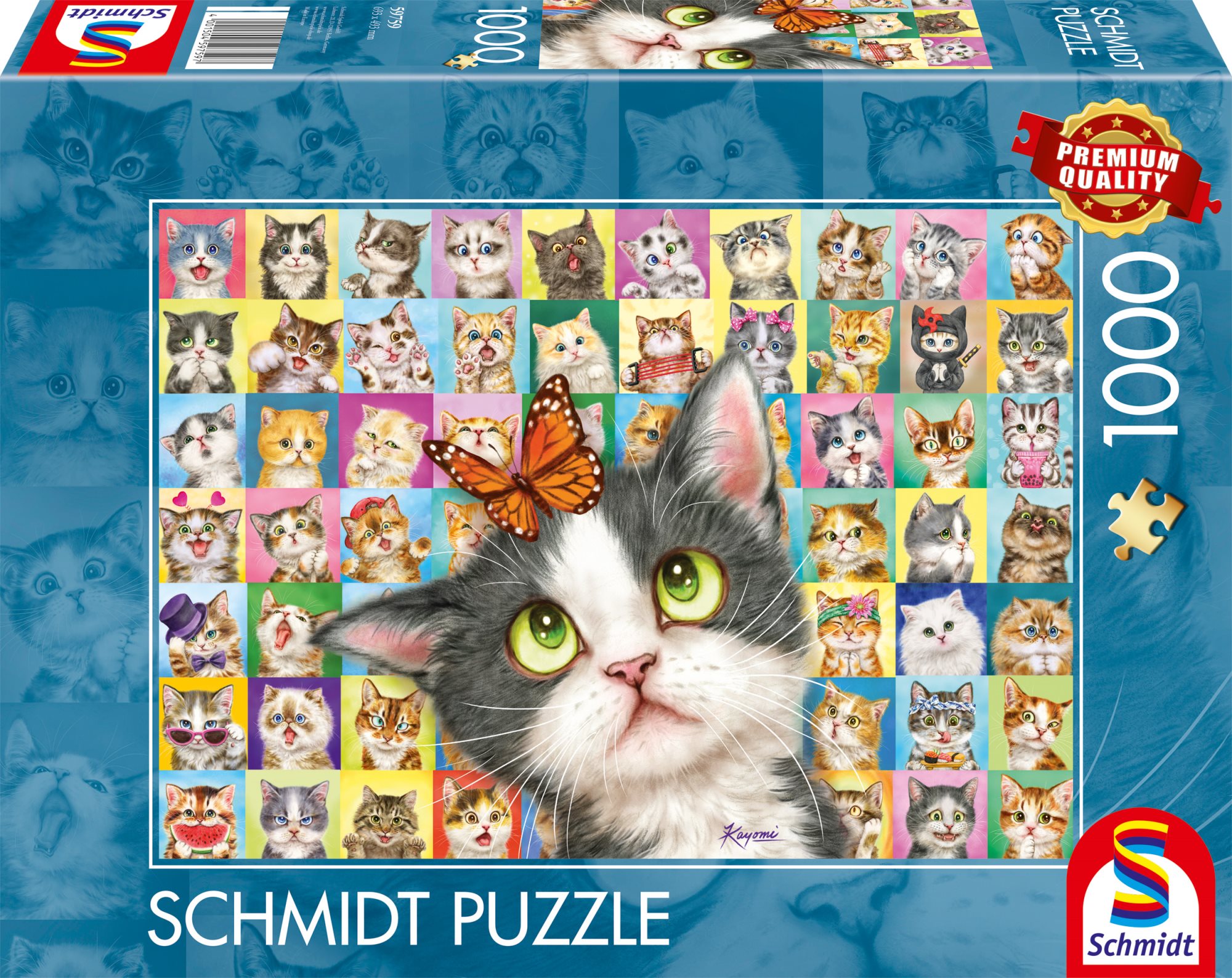 SCHMIDT Kočičí výrazy 1000 dílků