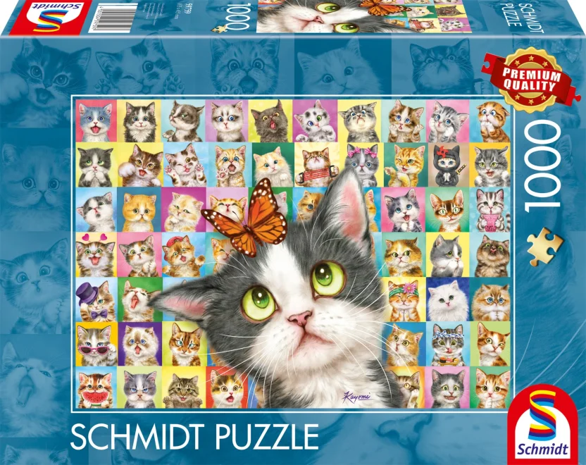 SCHMIDT Puzzle Kočičí výrazy 1000 dílků