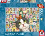 SCHMIDT Puzzle Kočičí výrazy 1000 dílků