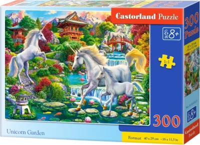 Puzzle Zahrada jednorožců 300 dílků