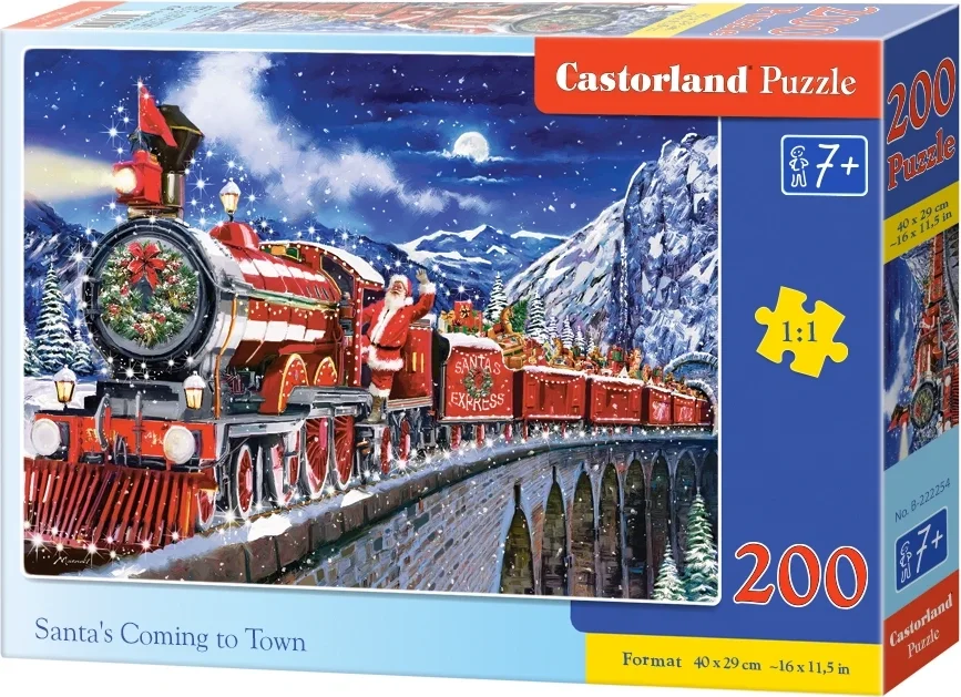 CASTORLAND Puzzle Santův příjezd 200 dílků