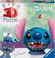 RAVENSBURGER 3D Puzzleball Stitch s ušima 77 dílků