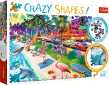TREFL Crazy Shapes puzzle Pláž Miami 600 dílků