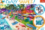 TREFL Crazy Shapes puzzle Pláž Miami 600 dílků