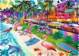 TREFL Crazy Shapes puzzle Pláž Miami 600 dílků