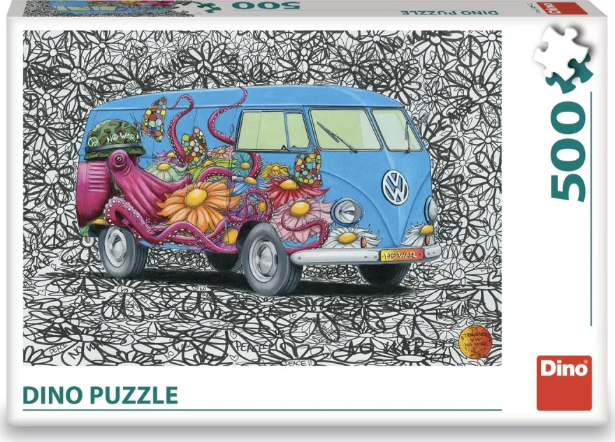 DINO Puzzle Hippies VW 500 dílků