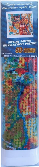 NORIMPEX Diamantové malování Sovy 40x30cm