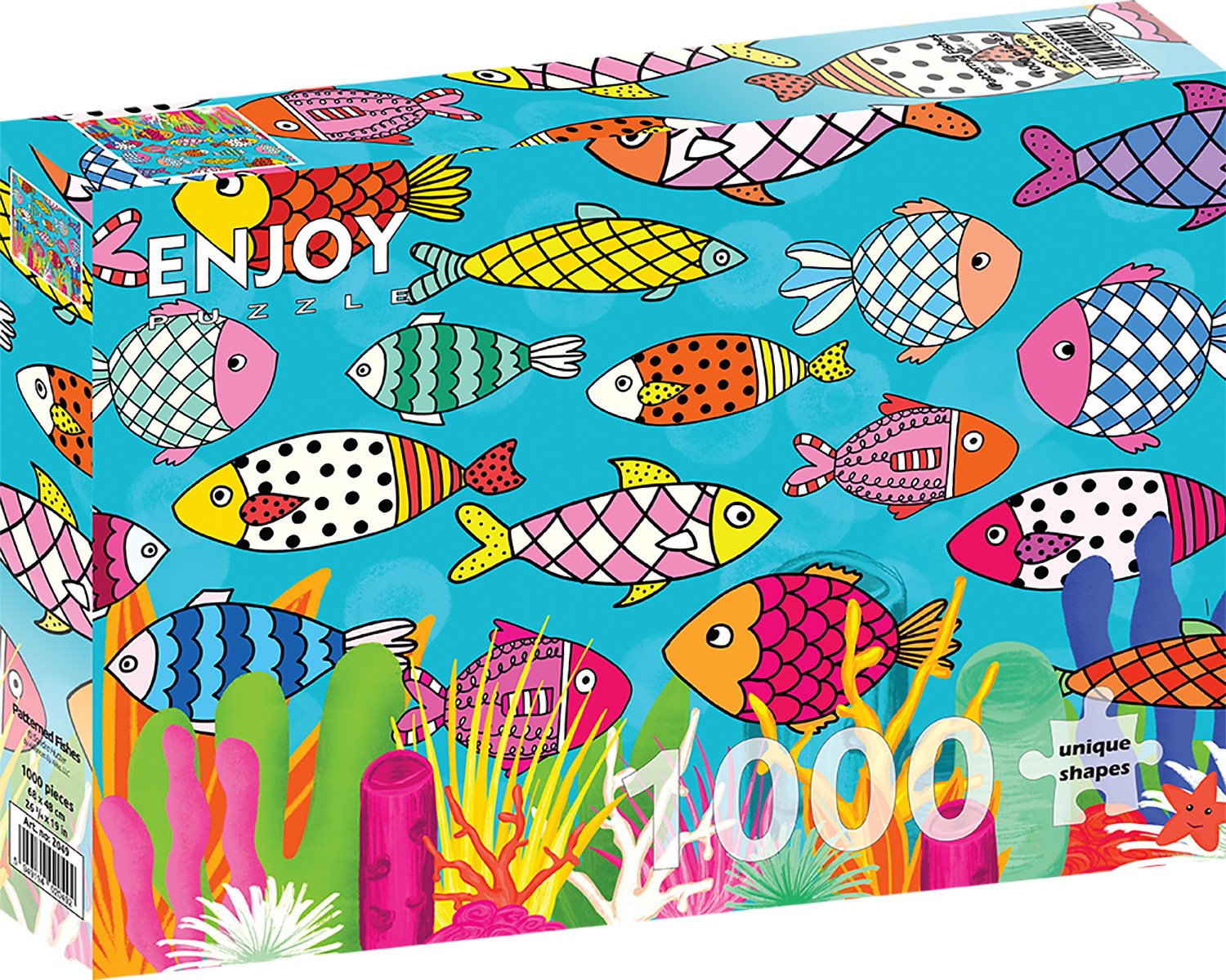 Enjoy Puzzle Ryby se vzorem 1000 dílků