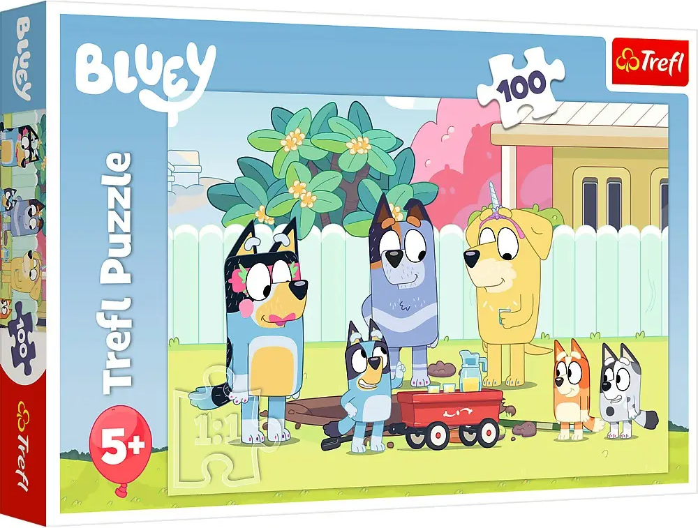 Puzzle 100 prvků Merry Bluey World