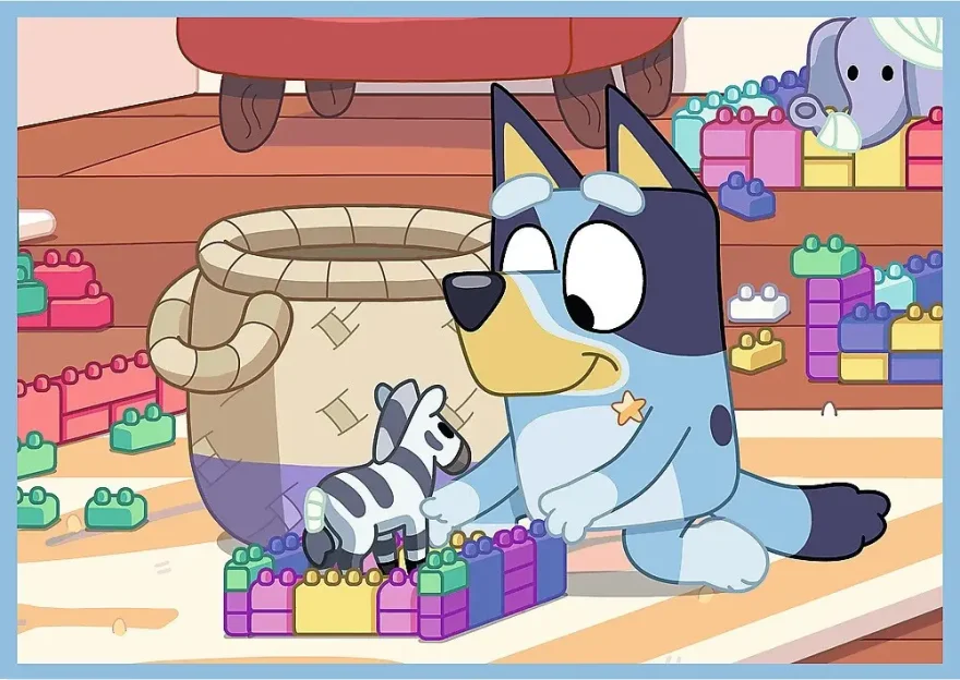 Trefl Puzzle Bluey a její svět 4v1 (12,15,20,24 dílků)