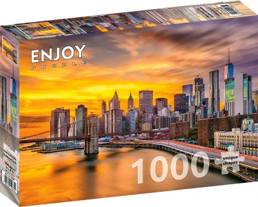Puzzle New York za soumraku, USA 1000 dílků