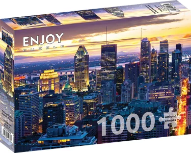 Puzzle Noční Montreal, Kanada 1000 dílků