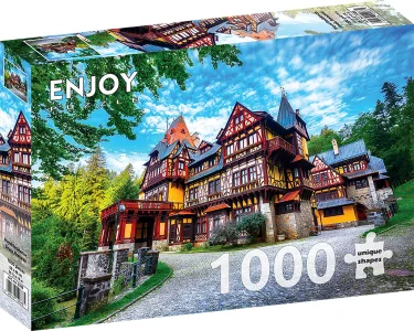 Puzzle Královská rezidence, Sinaia, Rumunsko 1000 dílků