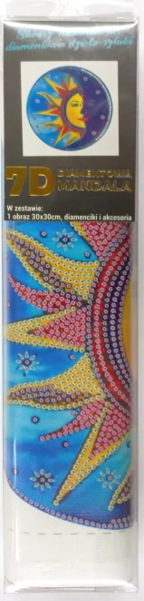 NORIMPEX Diamantové malování 7D Slunce a měsíc 30x30cm
