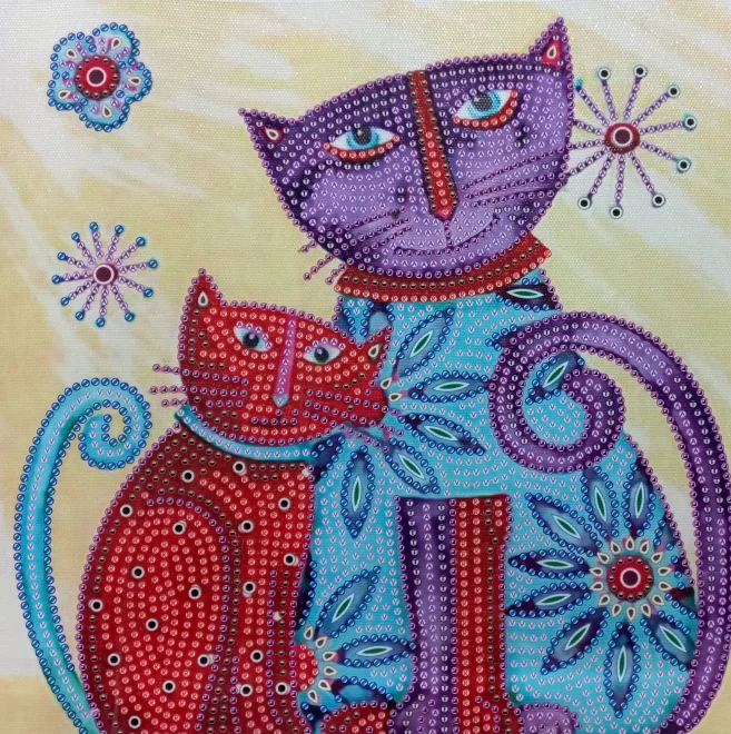 NORIMPEX Diamantové malování 7D Kočky 30x30cm