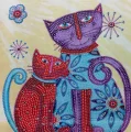 NORIMPEX Diamantové malování 7D Kočky 30x30cm