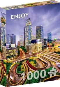Puzzle Čtvrť Niši-Šindžuku, Tokio 1000 dílků