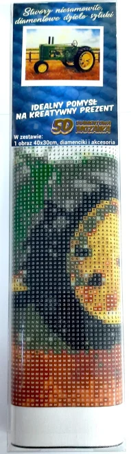 NORIMPEX Diamantové malování Traktor John Deere 40x30cm