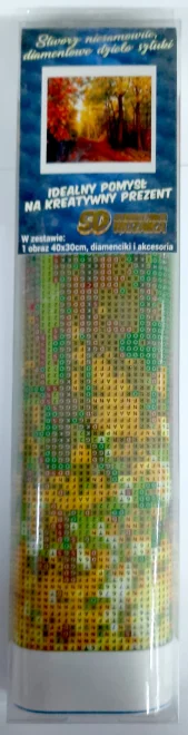 NORIMPEX Diamantové malování Podzim v lese 40x30cm