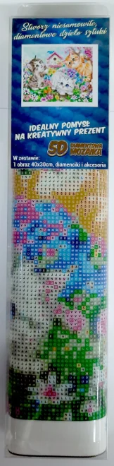 NORIMPEX Diamantové malování Kočičí parta 40x30cm