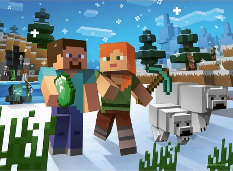 Ravensburger Puzzle Minecraft 4x100 dílků
