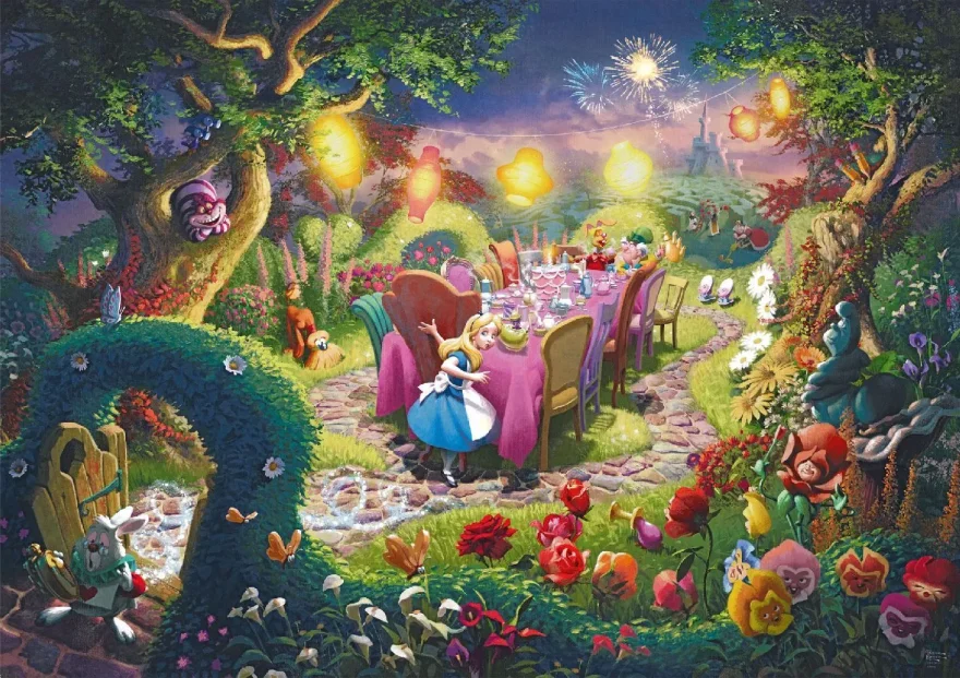 SCHMIDT Puzzle Alenka v říši divů: Čajový dýchánek šíleného kloboučníka 6000 dílků