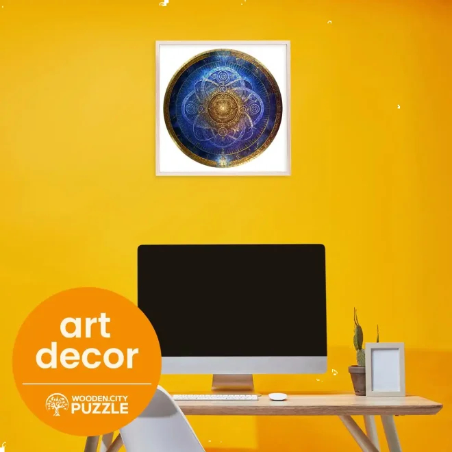 Wooden City Dřevěné puzzle Modrý zvěrokruh 250 dílků