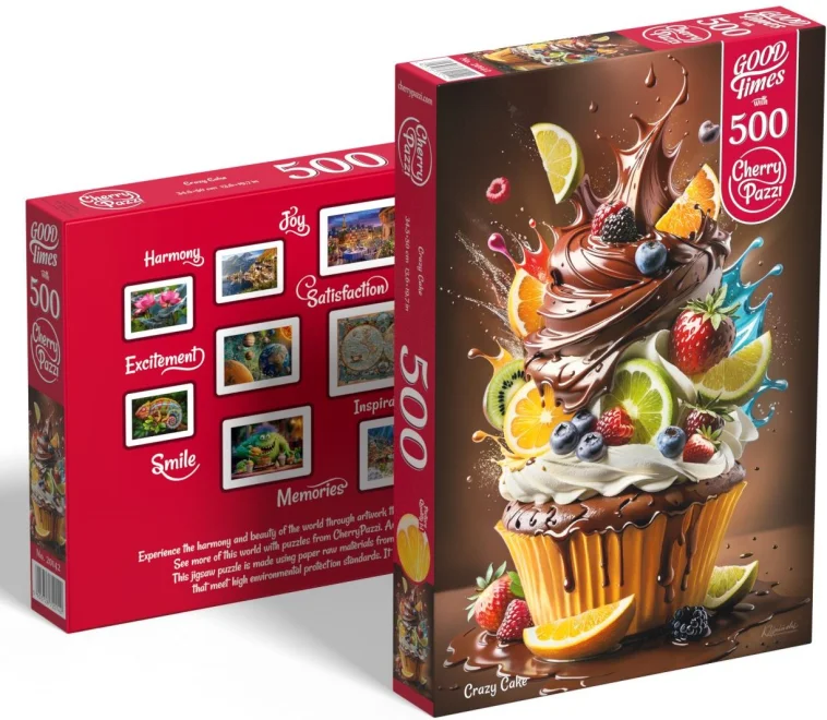 CHERRY PAZZI Puzzle Bláznivý dort 500 dílků
