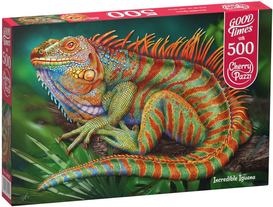 CHERRY PAZZI Puzzle Neuvěřitelný leguán 500 dílků