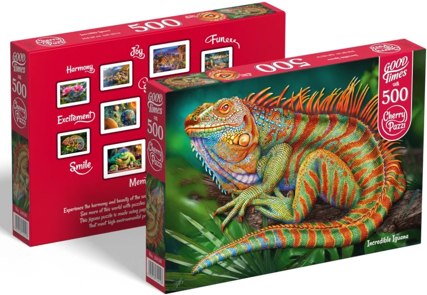 CHERRY PAZZI Puzzle Neuvěřitelný leguán 500 dílků