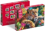 CHERRY PAZZI Puzzle Odpočívající leopard 500 dílků