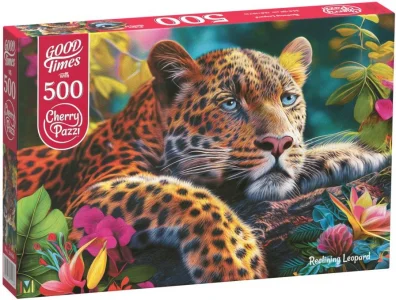 Puzzle Odpočívající leopard 500 dílků