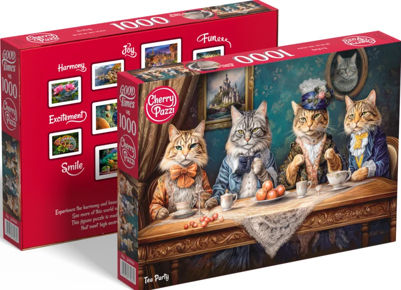 CHERRY PAZZI Puzzle Čajový dýchánek 1000 dílků