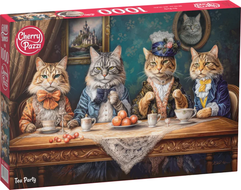 CHERRY PAZZI Puzzle Čajový dýchánek 1000 dílků