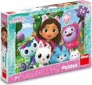 Dino Puzzle Gábinin kouzelný domek 24 dílků